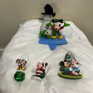 Lot of Disney Christmas items.
